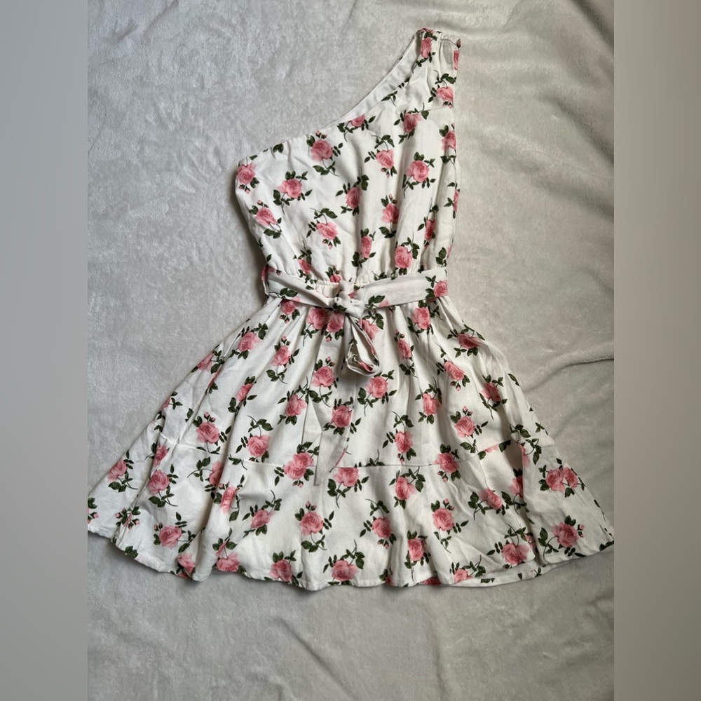 NWT one shoulder floral dress xs